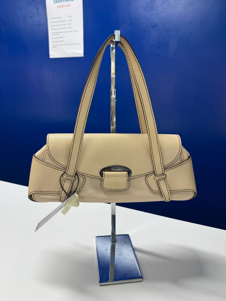 Tod's Tod's - Borsa a spalla beige e panna