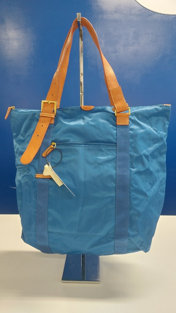 Bric's Bric's - Borsa blu con manici marroni