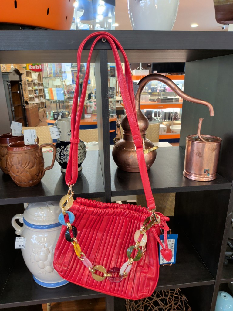 Vintage Artigianale Borsa Polo Club Rossa