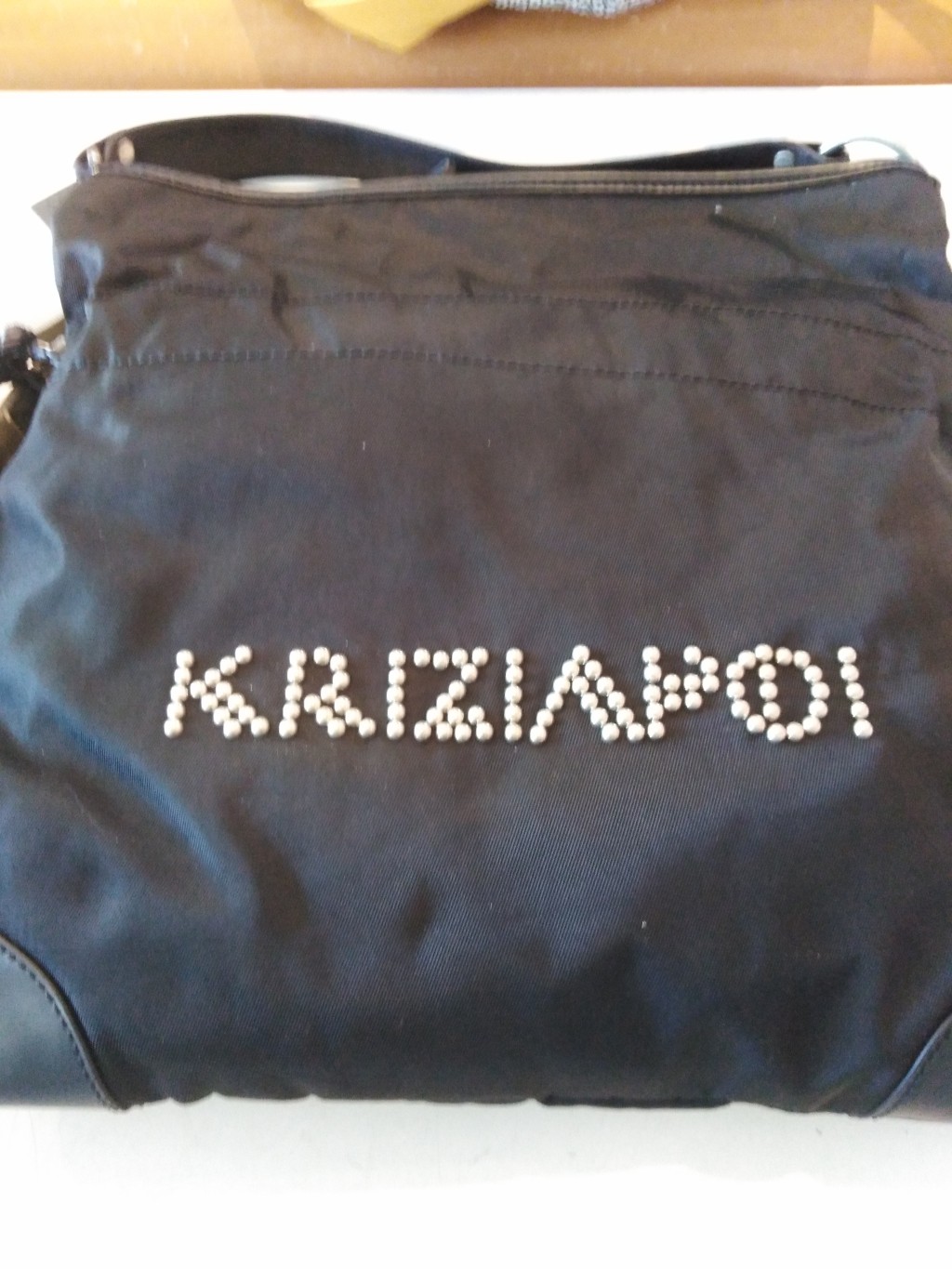 Vintage Artigianale Borsa Nera Krizia Poi