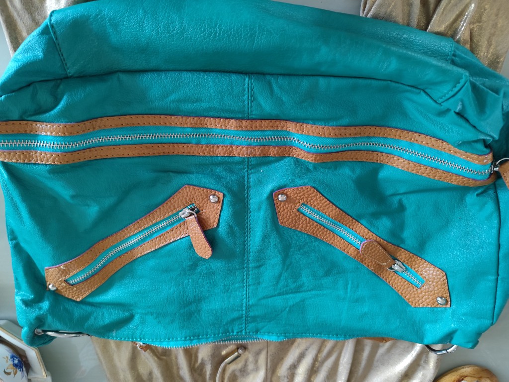 Vintage Artigianale Borsa Verde Baixa