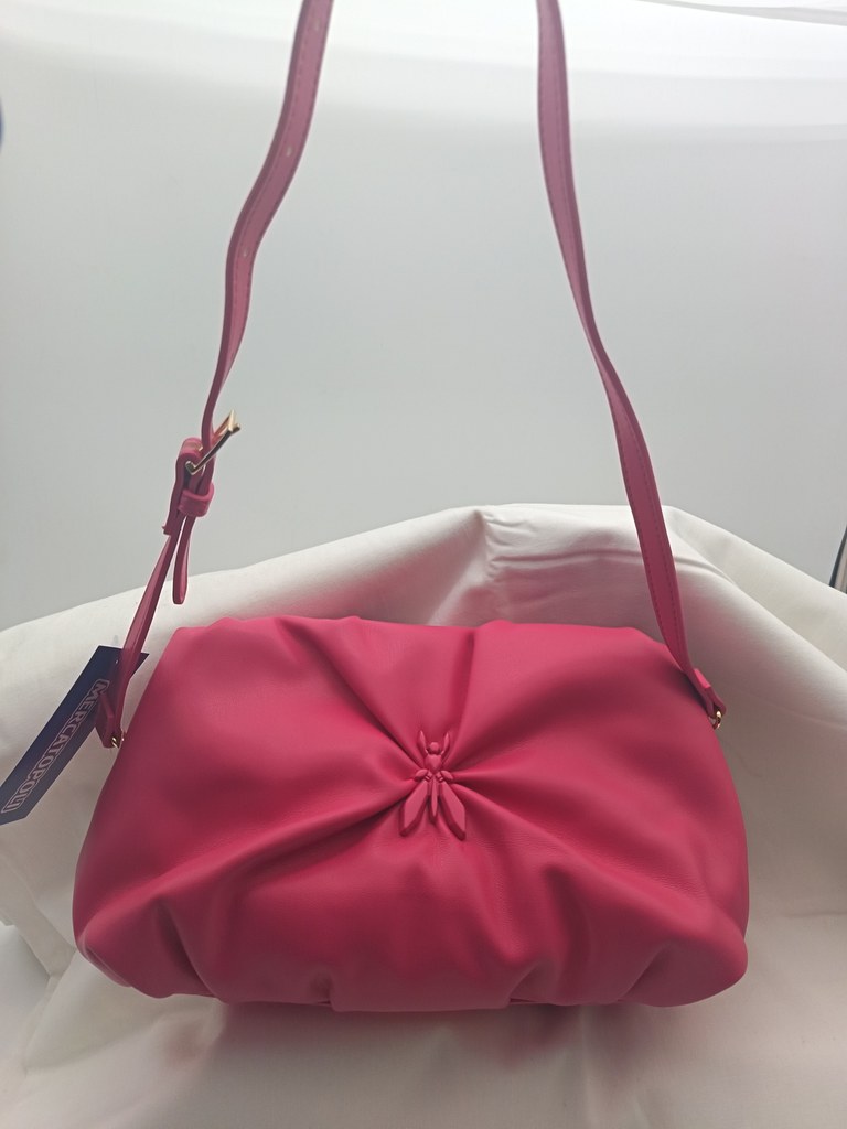 Patrizia Pepe Patrizia Pepe Borsa Tracolla Fucsia Con Logo Con Dust Bag