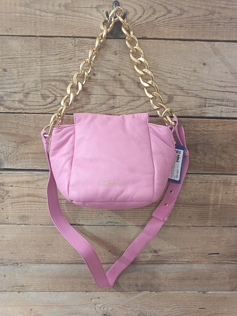 Patrizia Pepe Patrizia Pepe Borsa Tracolla Rosa In Pelle Sintetica Con Dust Bag