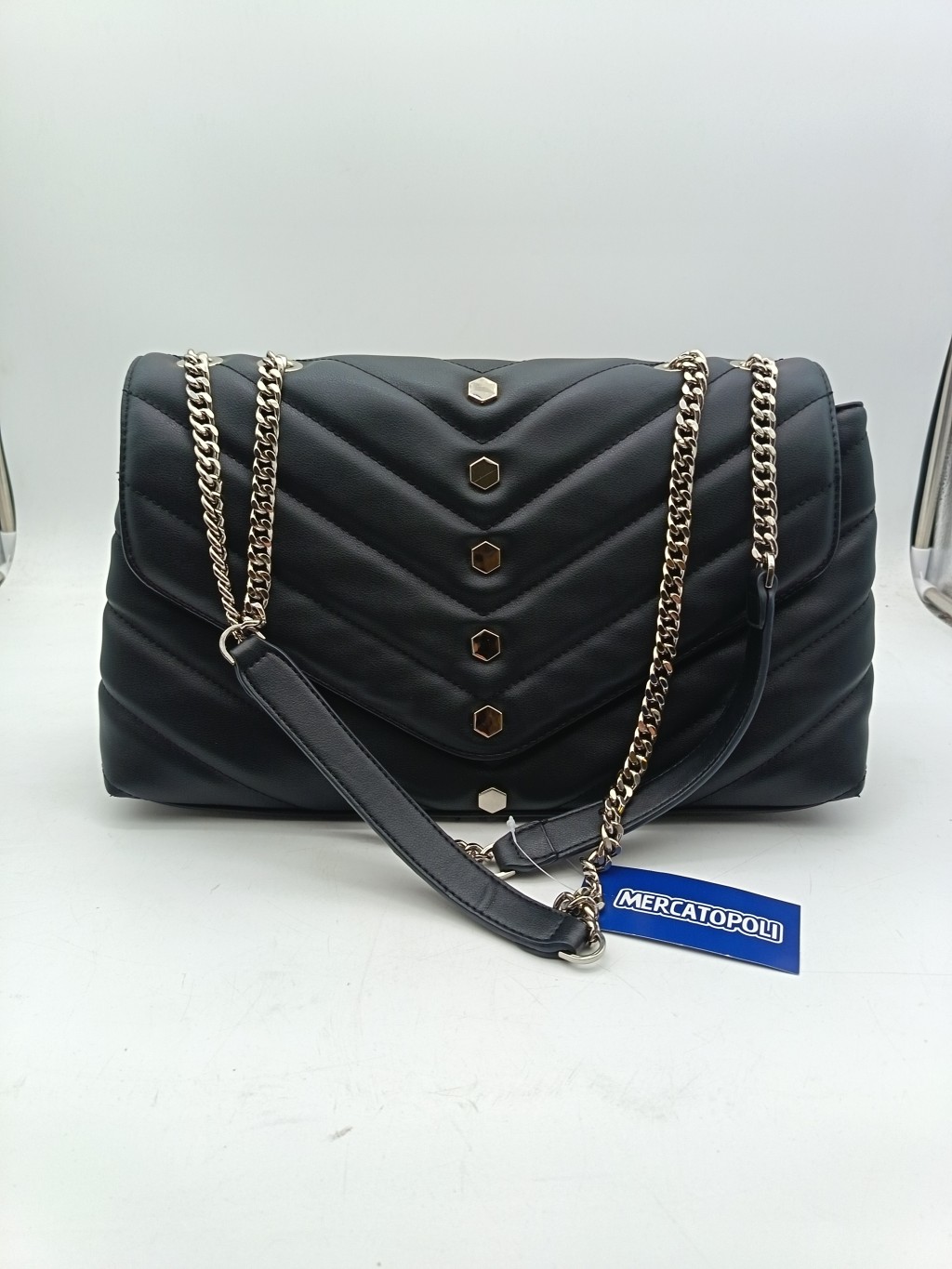Gio Cellini Gio Cellini Borsa Nera Con Tracolla Catena