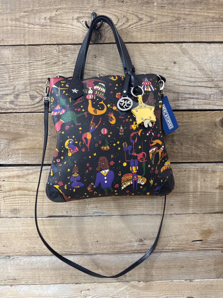 Piero Guidi Piero Guidi Borsa A Spalla E Tracolla Circus Nera + Sacca – borsa vintage Molto Buono, Bordeaux, Pelle Liscia