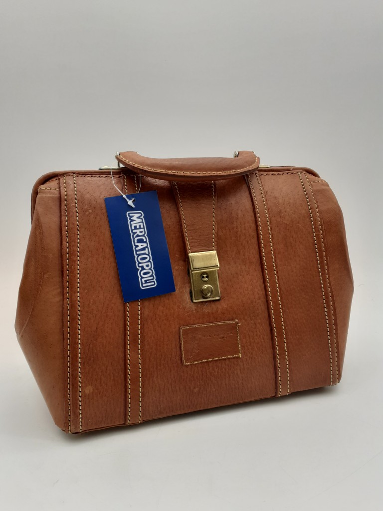 Il Tucano Il Tucano Borsa Da Dottore – borsa vintage Eccellente, Nude, Pelle Nappa