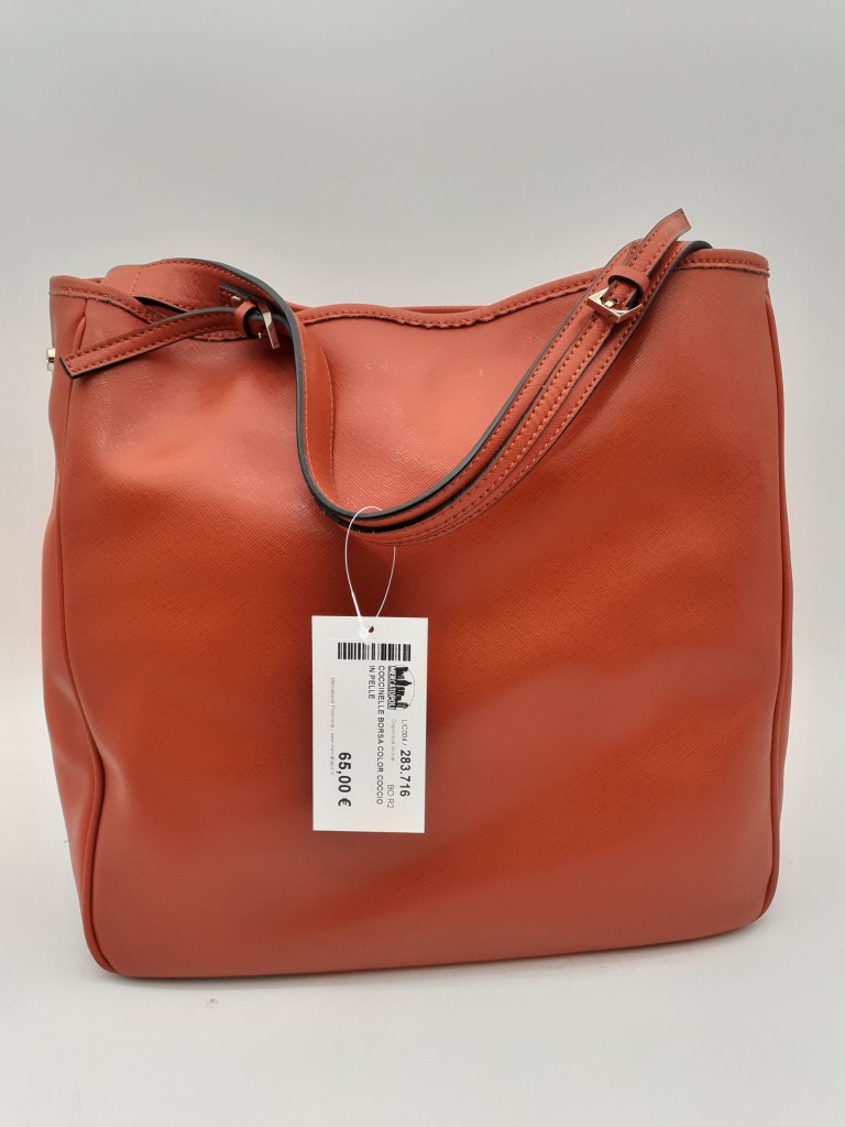 Coccinelle Coccinelle Borsa Color Coccio In Pelle